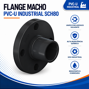 Flange Macho Pvc-U Sch80 1''