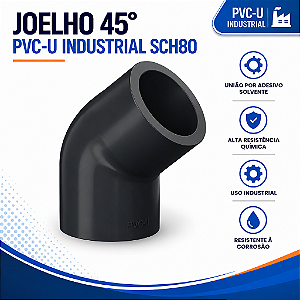 Joelho 45° Pvc-U Sch80 1.1/4''
