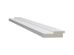 Ripado Branco de Encaixe para Painel 55mm Santa Luzia