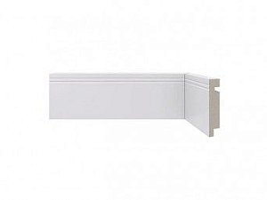 Rodapé Poliestireno 7cm 459 Moderna Santa Luzia Branco 240cmx16mm (Barra)
