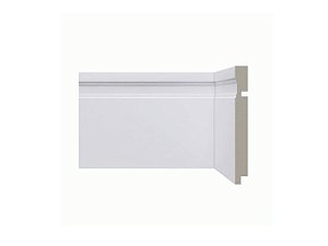 Rodapé Poliestireno 15cm 515 Moderna Santa Luzia Branco 240cmx16mm (Barra)