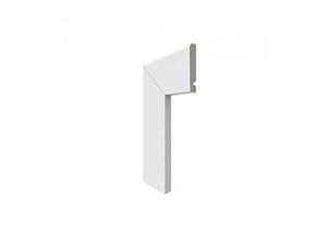 Guarnição de Porta em Poliestireno 7cm 446 Moderna Santa Luzia 240cmx15mm Branca (Barra)