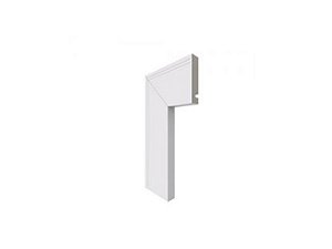 Guarnição de Porta em Poliestireno 7cm 459 Moderna Santa Luzia 240cmx16mm Branca (Barra)