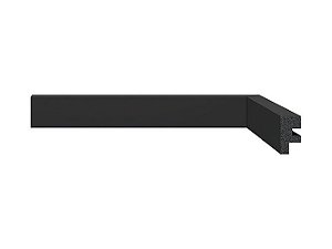 Rodapé Santa Luzia Preto 3cm 3466 Poliestireno 240cmx16mm Black (Barra)