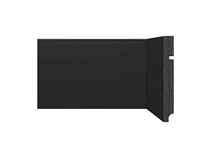 Rodapé Santa Luzia Preto 15cm 3496 Poliestireno 240cmx16mm Black (Barra)