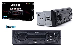RADIO AUTOMOTIVO MP3 USB BLUETOOTH S100 SVART