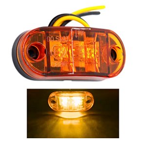 LAMPADA LED MODELO POSIÇÃO LANTERNA AMARELO 12V/24V