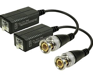 VIDEO BALUN BNC ENGATE RAPIDO P/ CAMERA HD AHD TVI CF (PAR)