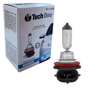 LAMPADA HALOGENA 12V TECHONE CAIXINHA 4300K H8 35W