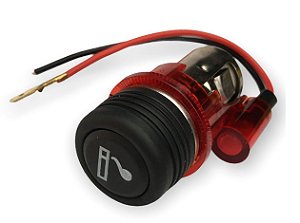 ADAPTADOR DE TOMADA VEICULAR COM ACENDEDOR VERMELHO MARCA CODE