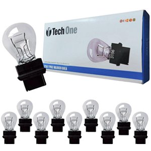 CAIXA C/ 10 LAMPADA T25 HALOGENA 1P POLO W27W TECHONE 12V