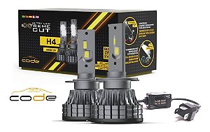 KIT LAMPADAS ULTRA LED H4 EXTREME CUT 6000K TECHONE CODE