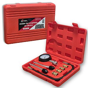 MEDIDOR DE COMPRESSAO DE CILINDROS 4 ADAPTADORES LINHA LEVE
