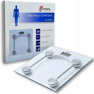 BALANÇA DIGITAL CORPORAL VIDRO ATE 180KG BANHEIRO ACADEMIA