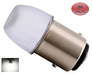 LAMPADA 3 LED CERAMICA BA15S 1 POLO P21W 1156 1141 BRANCO 24V