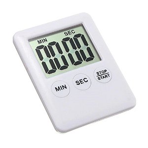 CRONOMETRO TIMER DIGITAL COZINHA ACADEMIA COM IMA BRANCO