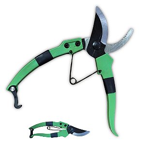 TESOURA DE PODA PARA JARDINAGEM 180MM COM TRAVA E MOLA