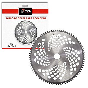 DISCO LAMINA DE CORTE CIRCULAR PARA ROCADEIRA 25CM 80 DENTES