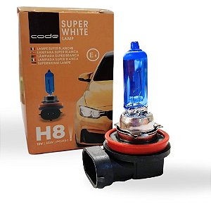 LAMPADA SUPERBRANCA 12V CODE CAIXINHA 8500K H8 35W