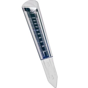 PLUVIOMETRO MEDIDOR DE CHUVA 120MM ACRÍLICO AZUL