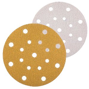 DISCO LIXA 150MM 17 FUROS PLUMA LIXADEIRA ROTO ORBITAL G60