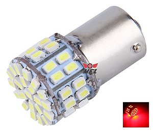 LAMPADA 50 LED BAY15D 2 POLO P21/5W 1157 1034 VERMELHO 12V