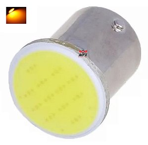 LAMPADA COB LED BA15S 1 POLO P21W 1156 1141 LARANJA 12V