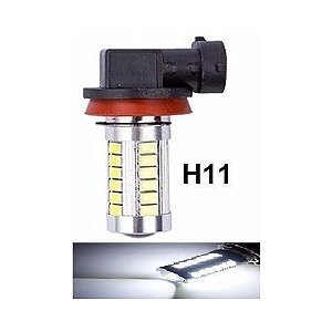 LAMPADA LED H11 33 LED CREE BRANCO 12V