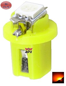 LAMPADA T5 B8.5 D 1 LED AMARELO 24V