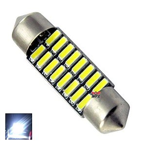 LAMPADA TORPEDO CAMBUS 16 LED C5W 36 MM BRANCO 12V