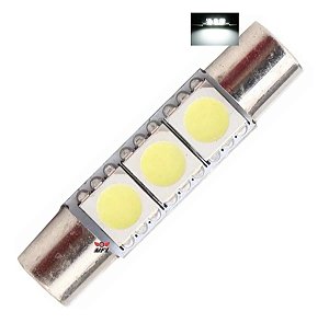 LAMPADA TORPEDO T6.3 3 LED 28 MM C5W BRANCO 12V