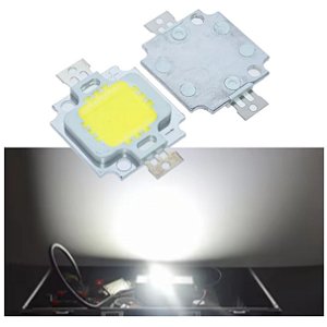 CHIP SUPER POWER LED 10W 9V-12V BRANCO FRIO