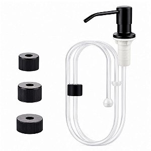 DISPENSER EMBUTIR COM MANGUEIRA FLEXIVEL GALAO DOSADOR PRETO