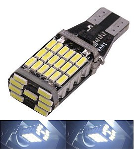 LAMPADA T15 CAMBUS 45 LED CANCELLER W16W BRANCO 12V