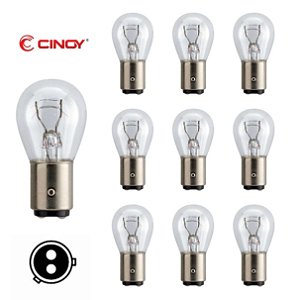 CAIXA C/ 10 LAMPADA BAZ15D 7225 HALOGENA 2 POLO PY21/4W CINOY 12V
