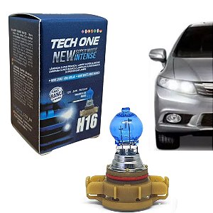 LAMPADA SUPERBRANCA 12V TECHONE CAIXINHA 8500K H16 9009 24W
