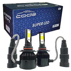 KIT LAMPADAS SUPER LED HB3 9005 CODE 8000K