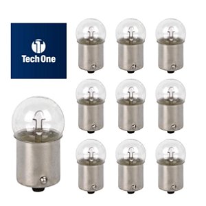 CAIXA C/ 10 LAMPADA BA15S HALOGENA R5W G18 TECHONE 12V