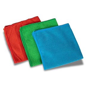 FLANELA MULTIUSO 30X30CM COM 3 UNIDADES CORES VARIADAS