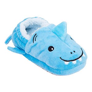 Pantufa Play Infantil Azul Tubarão - Pimpolho
