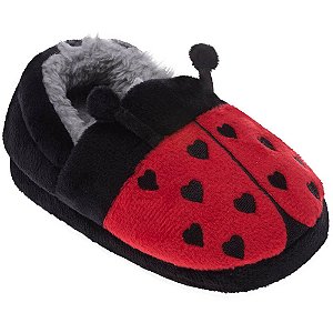 Pantufa Infantil Vermelho Joaninha - Pimpolho