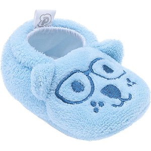 Pantufa Baby Tamanho Único Azul Cachorro - Pimpolho