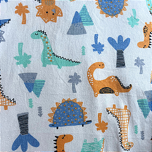 Toalha Maxi Baby Dino Laranja - Colo de Mãe