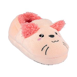 Pantufa Infantil Doninha Rosa - Pimpolho