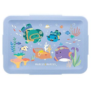 Bento Box de Refeição Sealife Azul 700ml - Marcus e Marcus