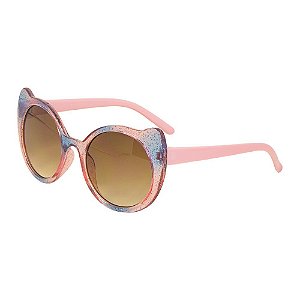 Óculos de Sol Infantil Tamanho Único UV 400 Glitter Retrô - Pimpolho