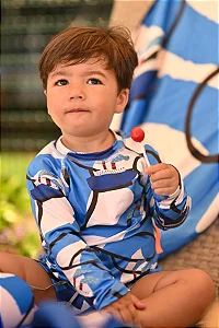 Conjunto Com Proteção UV Expedição Azul - Panda Pool