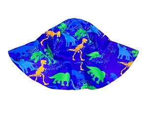 Chapéu de Banho Infantil Com FPS 50+ Dinossauros - Ecoeplay