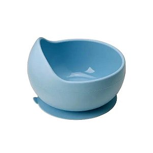 Bowl em Silicone Com Ventosa Azul - Buba