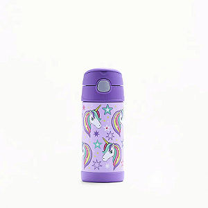 Garrafa Térmica Funtainer Unicórnio Brilhante 355ml - Thermos